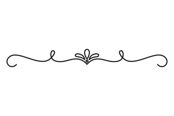 Download Doodle Divider. Black Line Decorative Fe - Decorative Collection