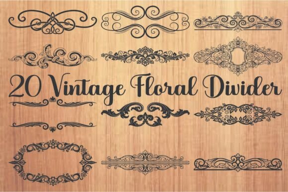 Download Vintage Floral Divider - Premium Resources