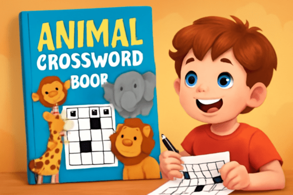 Download Animal-Themed Crossword Book | Easy 50 - Crossword Collection