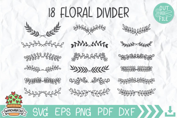 Download Floral Divider SVG - Premium Bundle